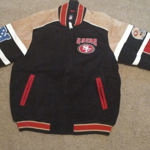 NFL San Francisco 49ers Suede Leather Jacket